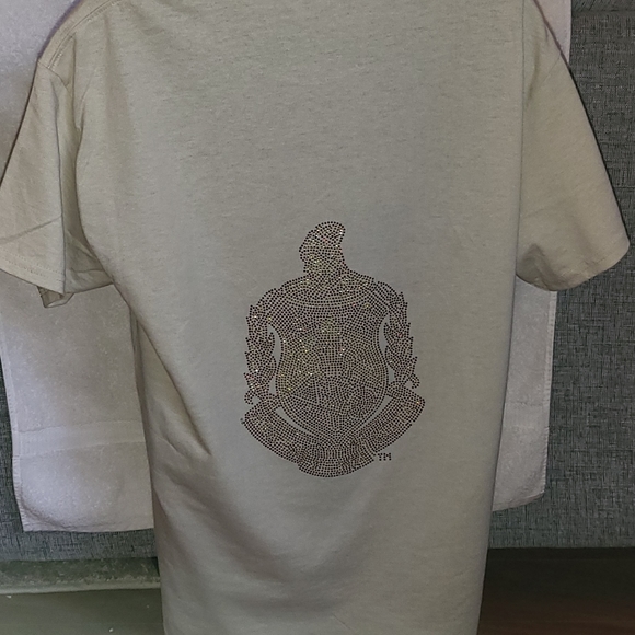Delta Sigma Theta Custom Rhinestone design T shirts - Picture 3 of 6